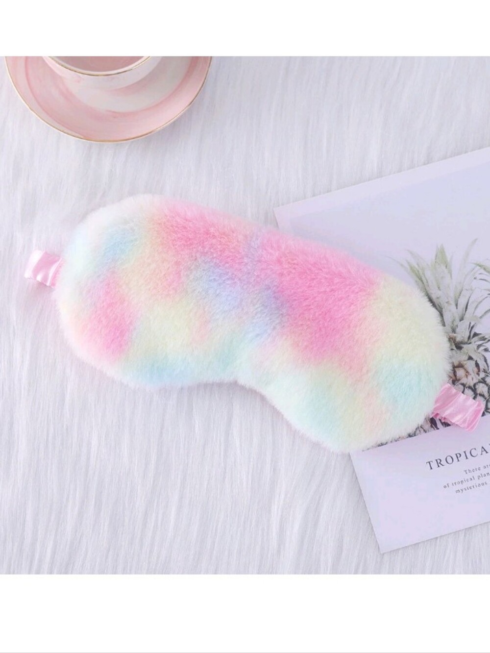 Tie Dye Plush Sleep Mask - Picture 8 of 8